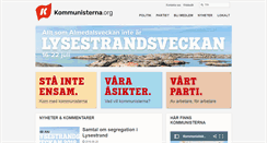 Desktop Screenshot of kommunisterna.org