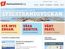 Tablet Screenshot of kommunisterna.org